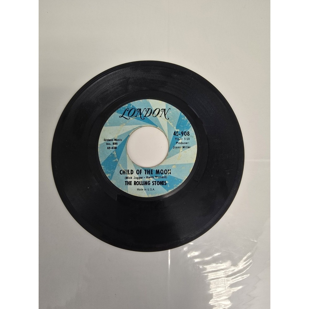 The Rolling Stones Jumpin Jack Flash Child of the Moon 7" 45 RPM Vinyl London